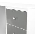 Padstow Grey and White 6 Drawer Double Dressing Table