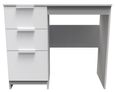 Plymouth White Gloss 3 Drawer Single Dressing Table