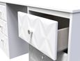 San Jose White 6 Drawer Double Dressing Table