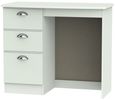 Victoria Grey 3 Drawer Single Dressing Table