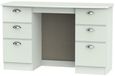 Victoria Grey 6 Drawer Double Dressing Table
