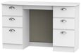 Victoria White 6 Drawer Double Dressing Table