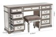 Jessica Dressing Table - Champagne Mirrored