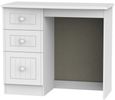 Warwick White 3 Drawer Single Dressing Table