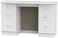 Warwick White 6 Drawer Double Dressing Table
