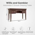Antoinette Dressing Table Set - Cherrywood