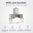 Etienne Dressing Table - Grey