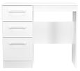 Worcester White 3 Drawer Single Dressing Table