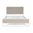 Avrameni Headboard - Beige and White Metal - 150cm