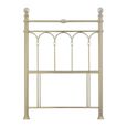 Krystal Champagne Brass Metal Headboard - 3ft Single