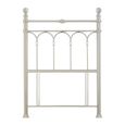 Krystal Shiny Nickel Metal Headboard - 3ft Single