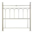 Krystal Shiny Nickel Metal Headboard - 4ft 6in Double