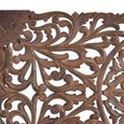 Radoyya Headboard - Carved Dark Wood - 166cm
