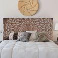 Radoyya Headboard - Carved Dark Wood - 166cm