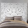 Radoyya Headboard - White Carved Wood - 120cm