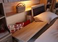 Luxor 3+4 Overbed Unit - 215cm - 33cm Occasional Element and 140cm Bed - Rustic Oak