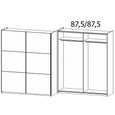 Rauch Aurelio 175cm Alpine White and Artisan Oak 2 Door Sliding Wardrobe
