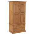 Henbury Pine 2 Door 3 Drawer Double Wardrobe