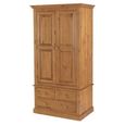 Henbury Pine 2 Door 3 Drawer Double Wardrobe
