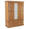 Henbury Pine 3 Door Combi Wardrobe