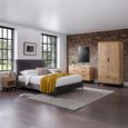 Bali Oak Double Wardrobe - 2 Door - 1 Drawer