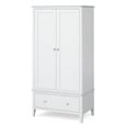 Hampstead Double Wardrobe - 2 Door - 1 Drawer - White