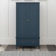 Harrogate Double Wardrobe - 2 Door - 1 Drawer - Blue