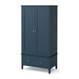 Harrogate Double Wardrobe - 2 Door - 1 Drawer - Blue
