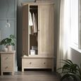 Modern Country Oak - Wardrobe - 2 Door - 1 Drawer