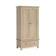 Modern Country Oak - Wardrobe - 2 Door - 1 Drawer