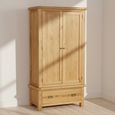 Salisbury Premium Wardrobe - 2 Door - 1 Drawer - Oak