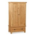 Salisbury Premium Wardrobe - 2 Door - 1 Drawer - Oak