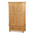 Salisbury Premium Wardrobe - 2 Door - 1 Drawer - Oak