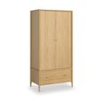 Paris Wardrobe - 2 Door - 1 Drawer - Oak