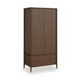 Paris Wardrobe - 2 Door - 1 Drawer - Dark Oak