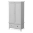 Stowe Wardrobe - 2 Door - 1 Drawer - Grey
