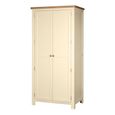 Lundy Wardrobe - 2 Door - Ivory Painted