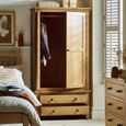 Marlborough Double Wardrobe - 2 Door - 2 Drawer - Oak
