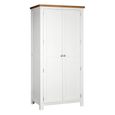 Lundy Wardrobe - 2 Door - White Painted