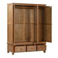 Original Wardrobe - 3 Door - Rustic Oak