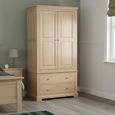 Cromwell Wardrobe - 2 Door - 2 Drawer - Oak
