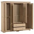 Cromwell Wardrobe - 4 Door - 2 Drawer - Oak