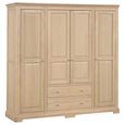Cromwell Wardrobe - 4 Door - 2 Drawer - Oak