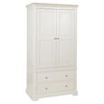 Cromwell Wardrobe - 2 Door - 2 Drawer - Grey Painted