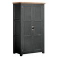 Wilmont Wardrobe - 2 Door - Black Painted