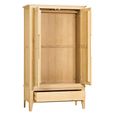 Twyford Wardrobe - 2 Door - 1 Drawer - Oak