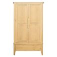 Twyford Wardrobe - 2 Door - 1 Drawer - Oak
