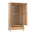 Cotswold Double Wardrobe - 2 Door - 1 Drawer - Oak