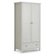 Maine Double Wardrobe - 2 Door - 1 Drawer - Grey