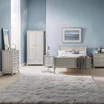 Maine Double Wardrobe - 2 Door - 1 Drawer - Grey